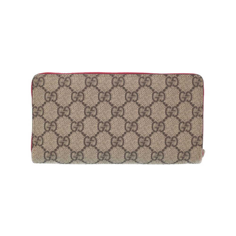 Gucci Around Long Zipper Supreme GG Round Cherry Zip Wallet